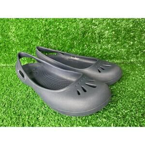 Crocs Malindi Ballet Flat Slingback Slip On Shoes Blue Women’s Size 7 Comfort